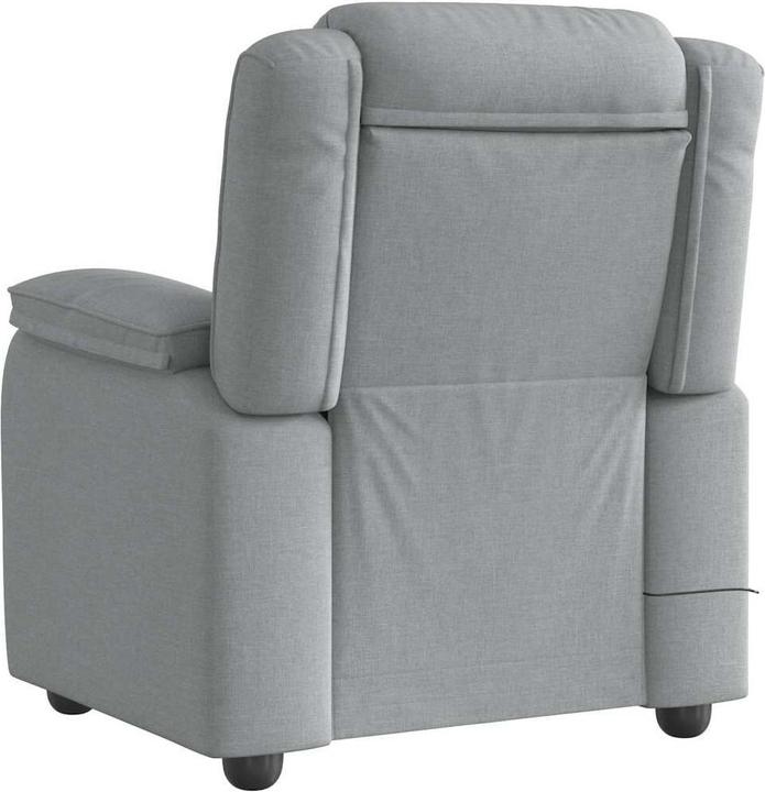 Produktbild VidaXL Massagesessel Hellgrau Stoff Massage TV-Sessel