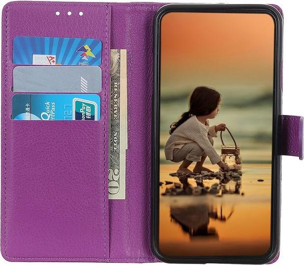 Produktbild MU Classic Litchi Leder Bookcover Series (Motorola Moto E6 Plus)