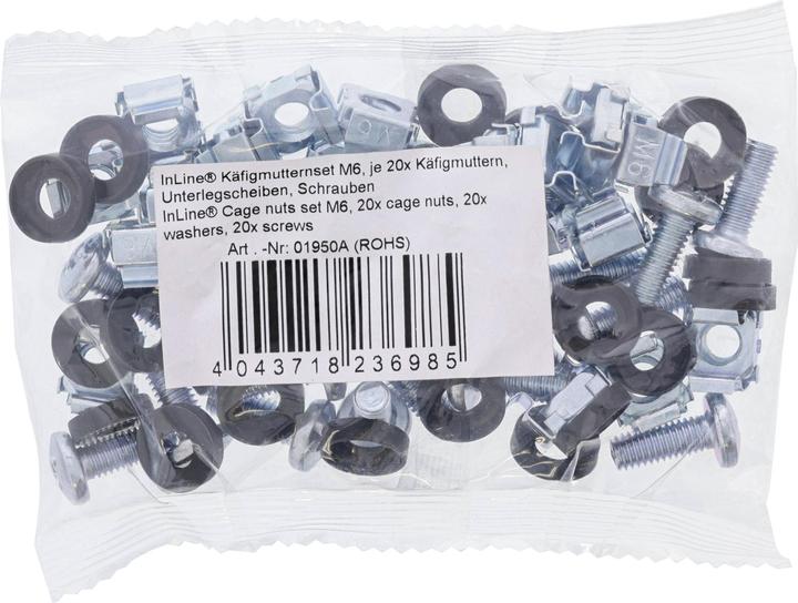 Produktbild InLine Käfigmutternset M6