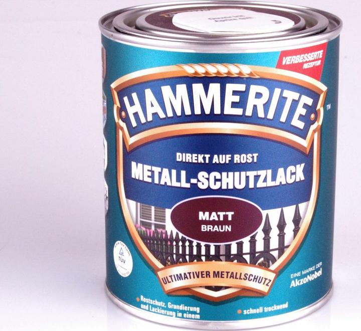 Immagine prodotto Hammerite Lacca protettiva in metallo marrone opaco (750 ml, Marrone)