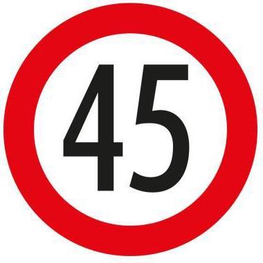 Produktbild Tegro Geschwindigkeitskleber 45 km/h