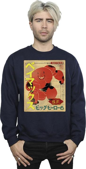 Immagine prodotto Disney Big Hero 6 Baymax Baymax Newspaper Felpa Uomo (5XL)