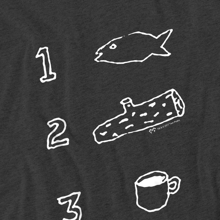 Produktbild Twin Peaks Coffee Log Fish TShirt (L)