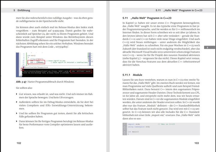 Actual product image C++ Kompendium (German, Detlef Wilkening, 2023)