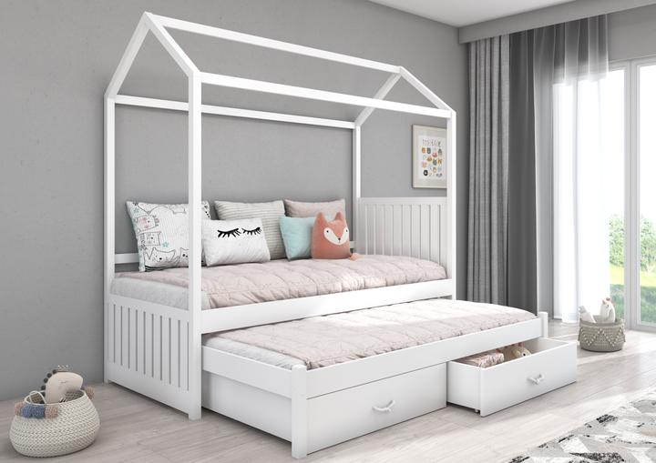 Actual product image ADRK Furniture House bed with JONASZEK 180x80 mattresses (180 x 80 cm)