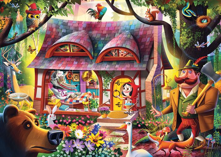 Actual product image Ravensburger Little Red Riding Hood and the Wolf jigsaw puzzle, 1000 pieces. (1000 pieces)