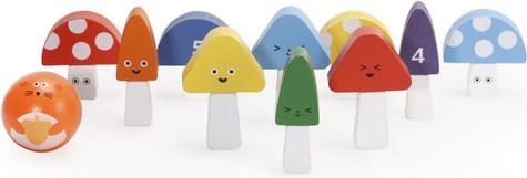 Actual product image Kikkerland Mushroom Bowling