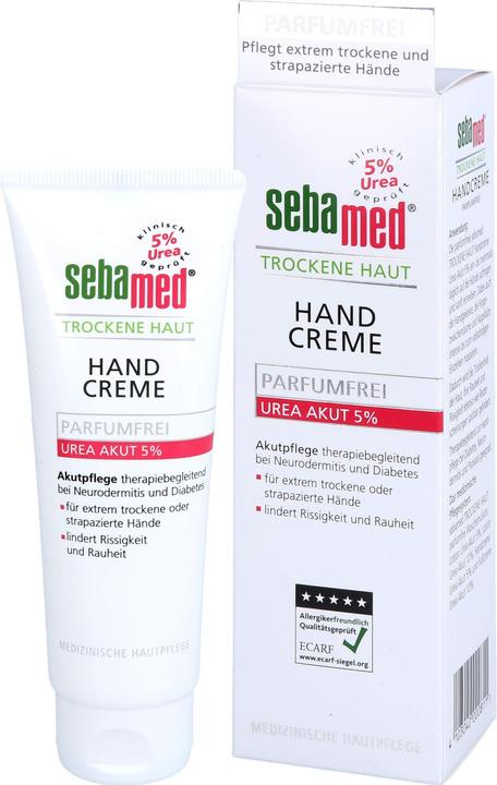 Actual product image Sebamed Dry Skin Fragrance Free Hand Cream Urea 5%, 75 ml Cream (75 ml)