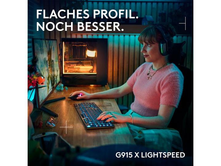 Actual product image Logitech G G915 X Lightspeed (CH, Wireless, Cable)