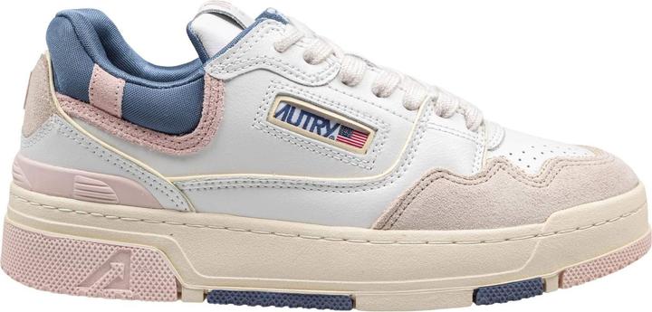 Produktbild Autry sneakers clc low in suede e nabuk bianco e beige (37)