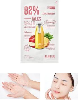 Image du produit Missha Talks Vegan Squeeze Sheet Mask Exfoliating Sheet Smoother Skin 27G
