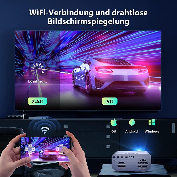 Actual product image Giaomar C12 Full HD Projector