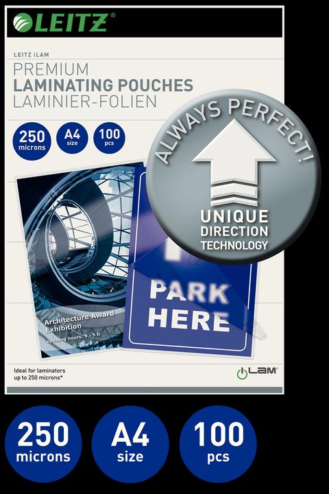 Actual product image Leitz Laminating film (A4, 100 Piece, 250 µm)
