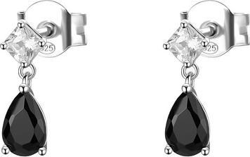 Brosway - Silver Dangle Earrings with Cubic Zirconia Mystery Black Fancy FMB118