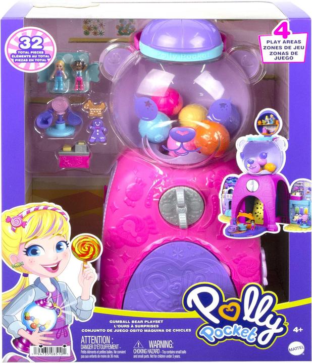 Image du produit Polly Pocket Kit de jeu distributeur de chewing-gums oursons