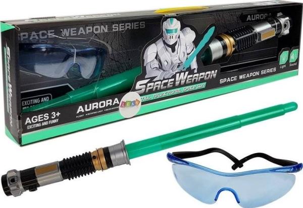 Lean Toys jouets : épée de feu et lunettes de protection