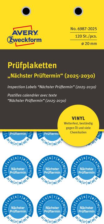 Actual product image Avery Test badges