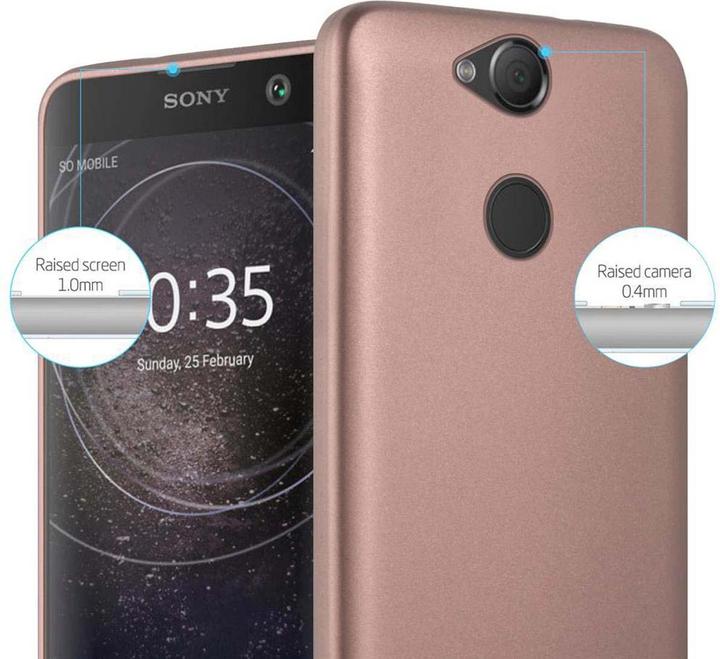 Actual product image Cadorabo TPU Matt Metallic Cover (Sony Xperia XA2)