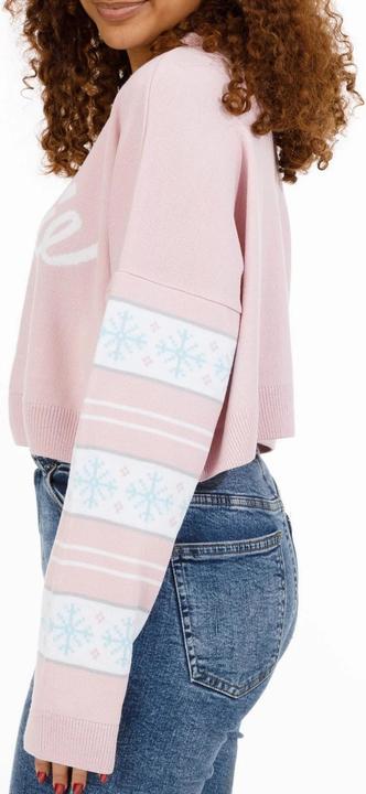 Actual product image Barbie Womens/Ladies Logo Cropped Jumper (L)