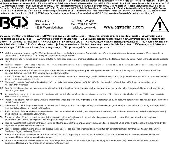 Produktbild BGS Werkstattwageneinlage 1/3: Messwerkzeug-Satz 7-tlg.