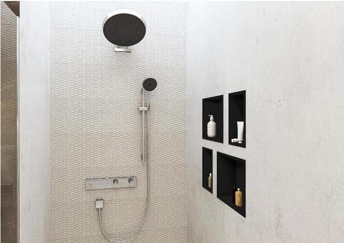 Produktbild hansgrohe FixFit Wandanschluss Square mit Rückflussverhinderer