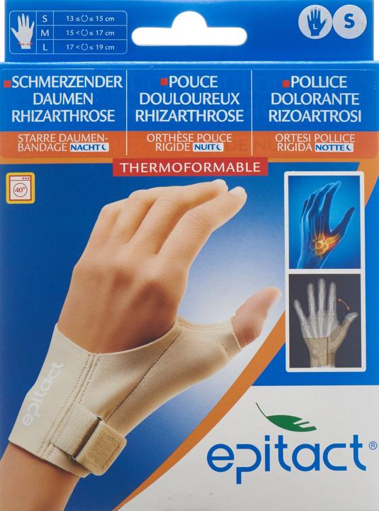 Produktbild Epitact Starre Daumenbandage NACHT S 1315 cm links (S)