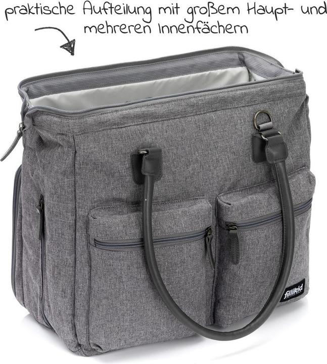 Immagine prodotto Fillikid Borse e zaini fasciatoio Borsa fasciatoio Oxford con fasciatoio, tasche interne ed esterne