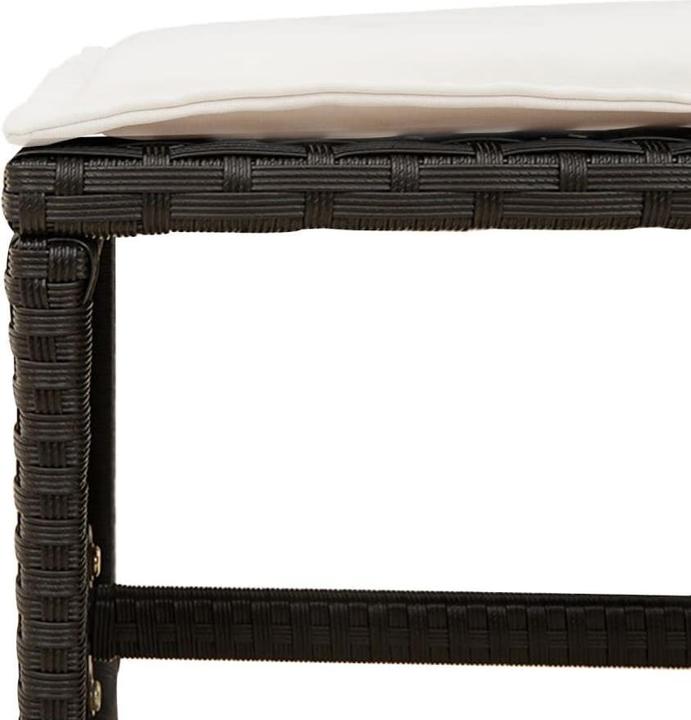 Produktbild VidaXL Gartenmöbel Essgruppe Gartengarnitur Sitzgruppe 17tlg Schwarz Poly Rattan (330 cm)
