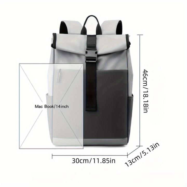 Only-Bags.Store Retro Business grosse Kapazität Freizeit Pendlerrucksack, Mode Outdoor Nylon Rucksack