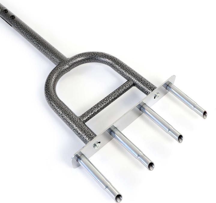 Produktbild Wiltec Hand Aerifizierer Stahl Handaerifizierer T-Griff 4 Zinken Rasenlüfter