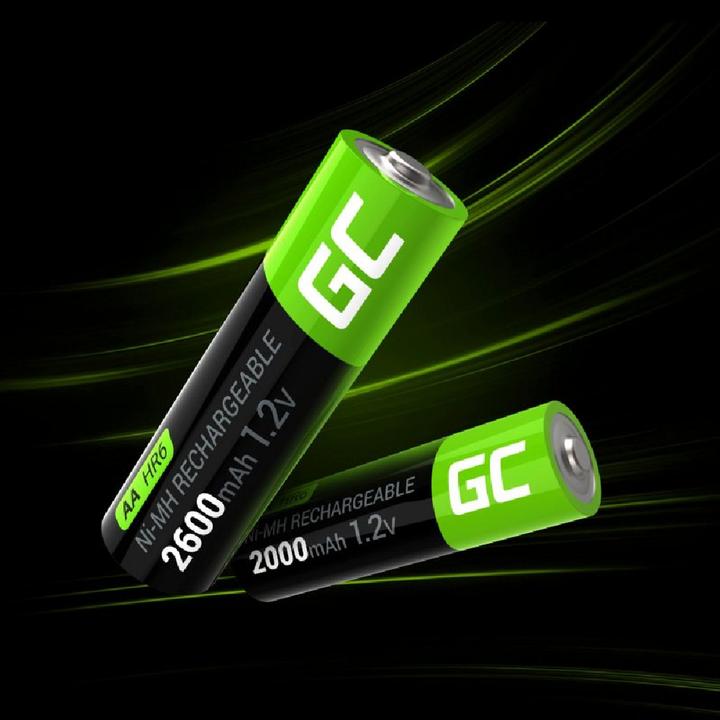 Produktbild GreenCell GR05 - Wiederaufladbarer Akku - AA - Nickel-Metallhydrid (NiMH) - 1,2 V - 2 Stüc (2 Stk., AA, 2600 mAh)