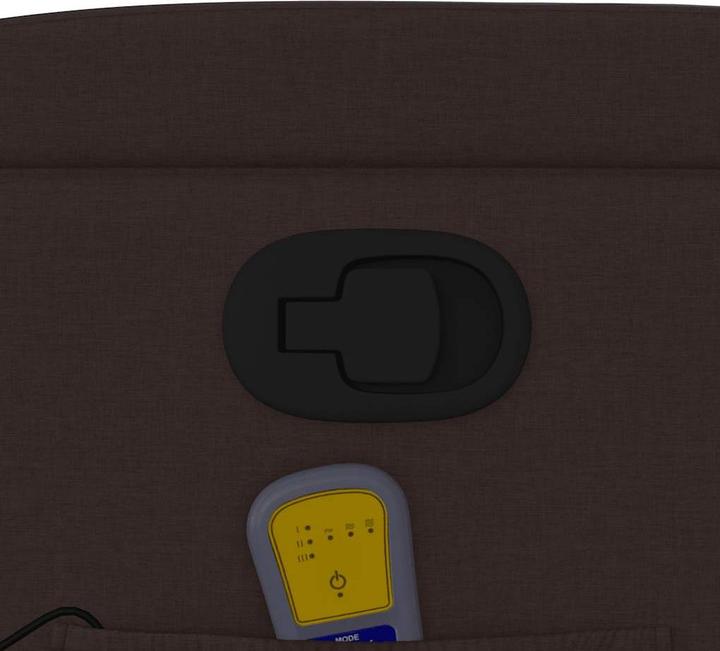 Produktbild VidaXL Massagesessel Dunkelbraun Stoff,Farbe: Dunkelbraun,Material