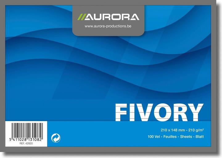 Image du produit Aurora Fiches d'information (A5, 205 g/m², 100 x)