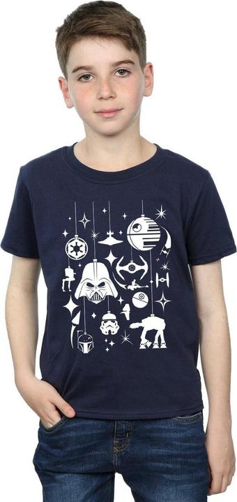 Actual product image Star Wars Boys Christmas Decorations T-Shirt (140, 146)