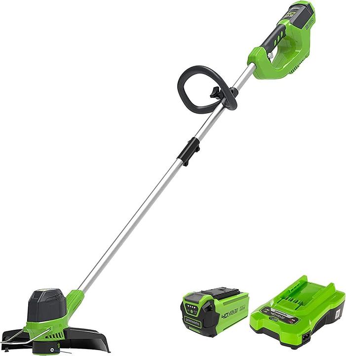 Immagine prodotto Greenworks Tosaerba da 40V con batteria da 2Ah e caricabatterie (G40LTK2). (Filo di taglio)