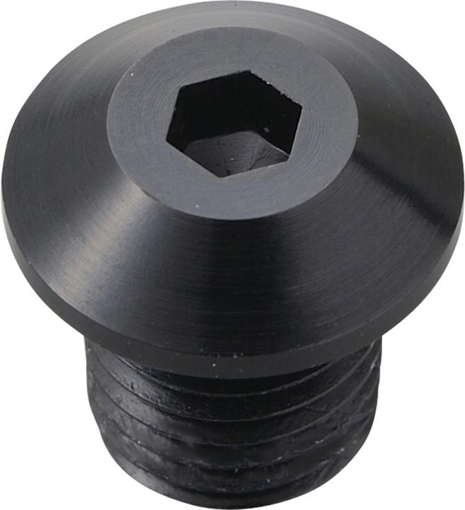 Image du produit Daytona Cache-vis aluminium CNC anodisé noir F. Miroir filetage M10 X P1.25 filetage à droite