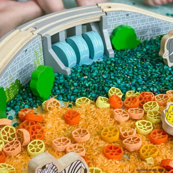 Immagine prodotto Bigjigs Sistemi di lavaggio delle rotaie in legno per treni