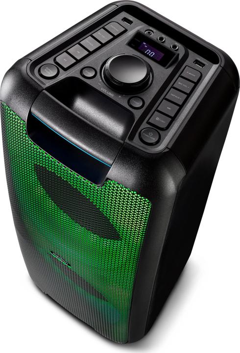 Image du produit Medion P61080 party sound system partyspeakers incl. microfoon, karaoke, oplaadbare batterij, Bluetooth, ec (4 h, Fonctionnement sur secteur)