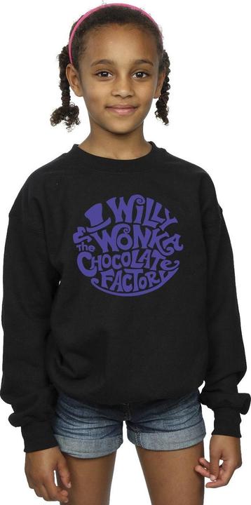 Produktbild Willy Wonka & the Chocolate Factory Typed Logo Sweatshirt Mädchen (128)