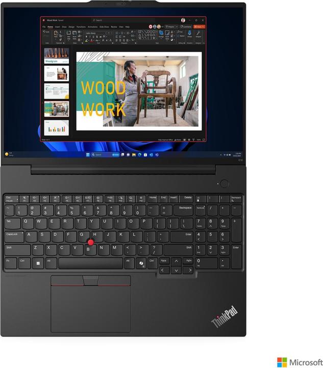 Actual product image Lenovo ThinkPad E16 Gen 2 (16", Intel Core Ultra 5 125U, 16 GB, 512 GB, DE)