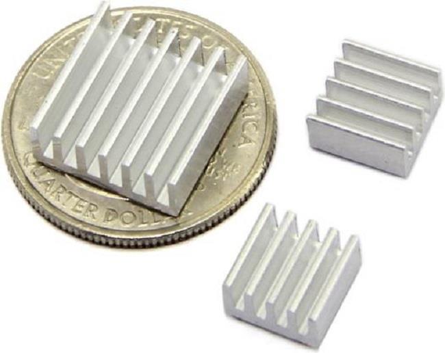 Actual product image OEM Aluminium Raspberry Pi Cooler Heatsink Kit (Heatsink)