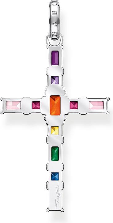 Image du produit Thomas Sabo Pendentif croix pierres multicolores argent (Argent 925)