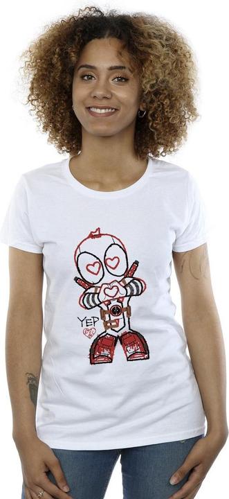 Immagine prodotto Deadpool Love Beam Line Maglietta Donna (S)