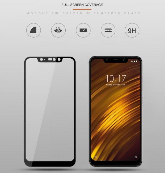 Actual product image Screenguard Xiaomi POCOPHONE F1 Full Screen Protective Glass Film 2.5D 9H (1 Piece, Xiaomi Pocophone F1)