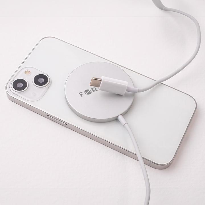 Actual product image Forever MAWC-100 magnetic wireless charger 15W gray (15 W)