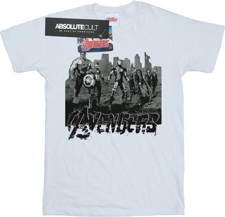 Avengers Mono Team Art Baumwolle Boyfriend TShirt