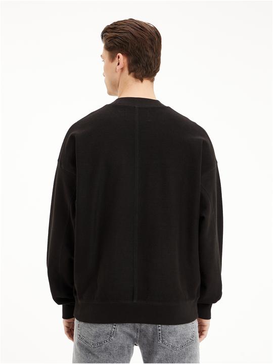 Actual product image Calvin Klein Monologo Textured Crew men's sweatshirt (L)