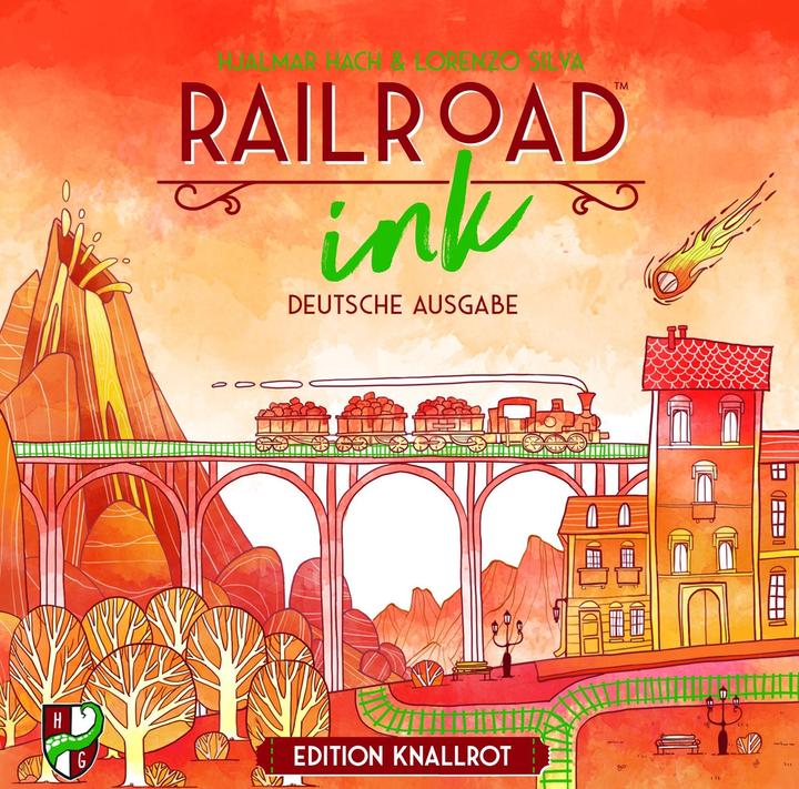 Image du produit Horrible Guild HR013 - Railroad Ink : Edition Knallrot, jeu de dés, 1-6 joueurs, dès 8 ans (édition FR) (Allemand)