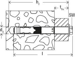 Actual product image Fischer High performance anchor R 88593 FH II 24/ 25 S A 4 (8 pcs.)