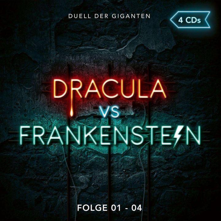 Actual product image Dracula vs Frankenstein. Episode 01 - 04 (Radio play box) (Christian Gailus, Christian Hagitte, Simon Bertling, German)